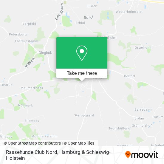 Rassehunde Club Nord map