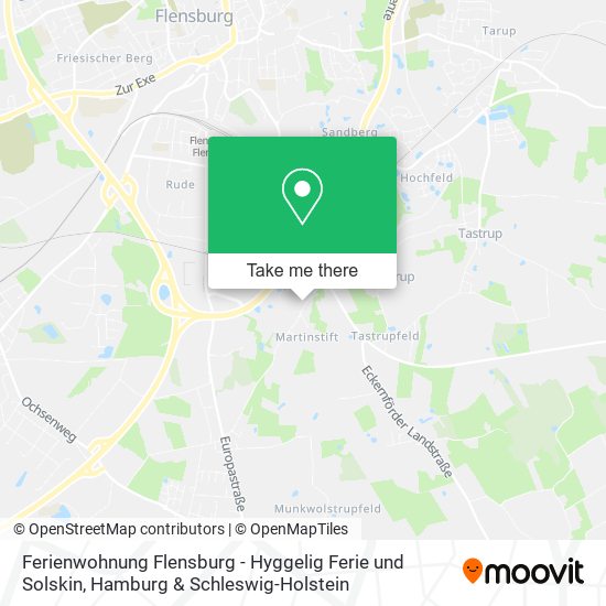 Ferienwohnung Flensburg - Hyggelig Ferie und Solskin map