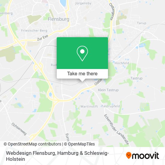 Webdesign Flensburg map
