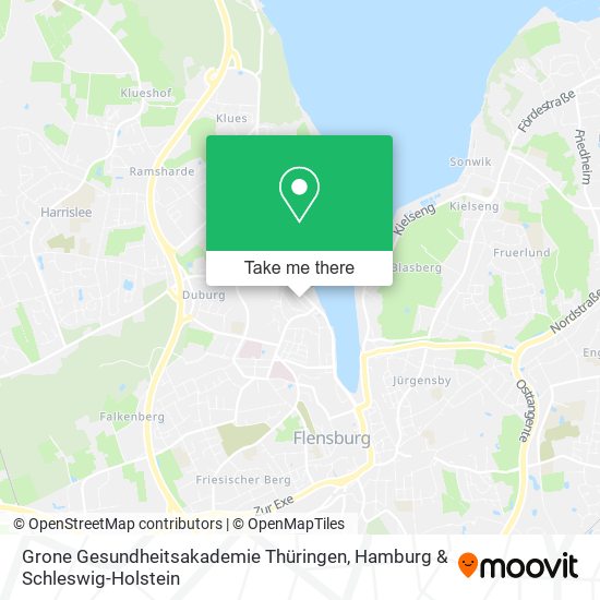 Grone Gesundheitsakademie Thüringen map