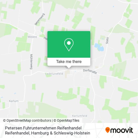 Petersen Fuhrunternehmen Reifenhandel Reifenhandel map