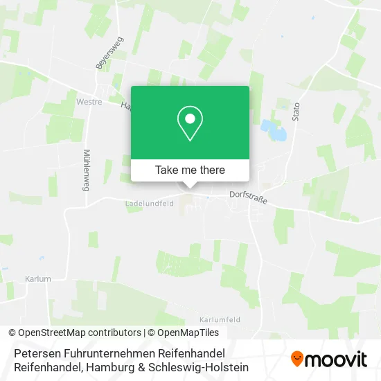 Карта Petersen Fuhrunternehmen Reifenhandel Reifenhandel