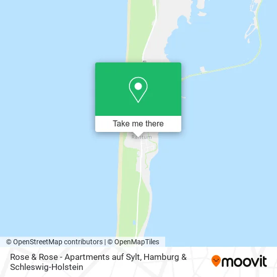 Карта Rose & Rose - Apartments auf Sylt