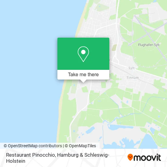 Карта Restaurant Pinocchio