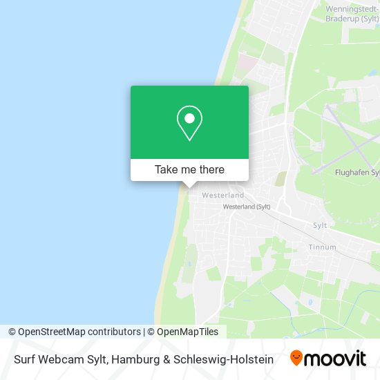 Surf Webcam Sylt map