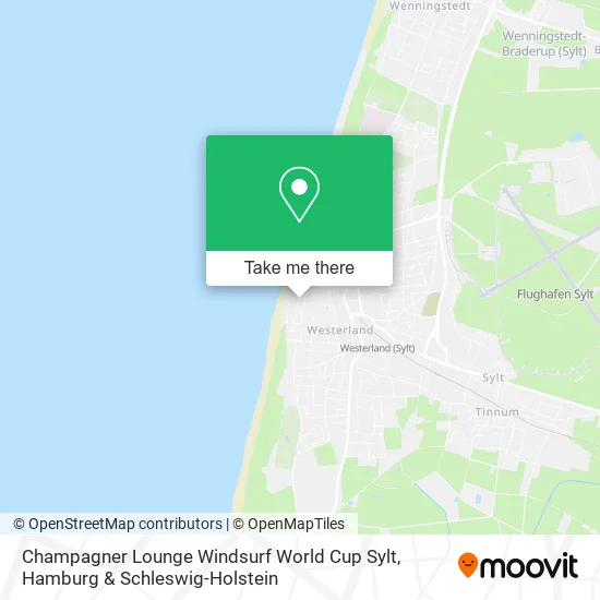 Карта Champagner Lounge Windsurf World Cup Sylt