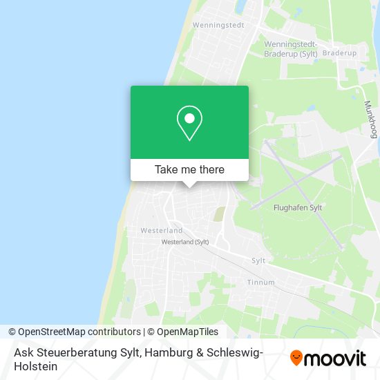 Ask Steuerberatung Sylt map