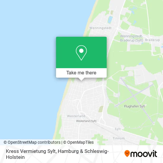 Карта Kress Vermietung Sylt