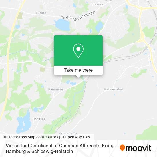 Карта Vierseithof Carolinenhof Christian-Albrechts-Koog