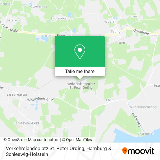 Карта Verkehrslandeplatz St. Peter Ording