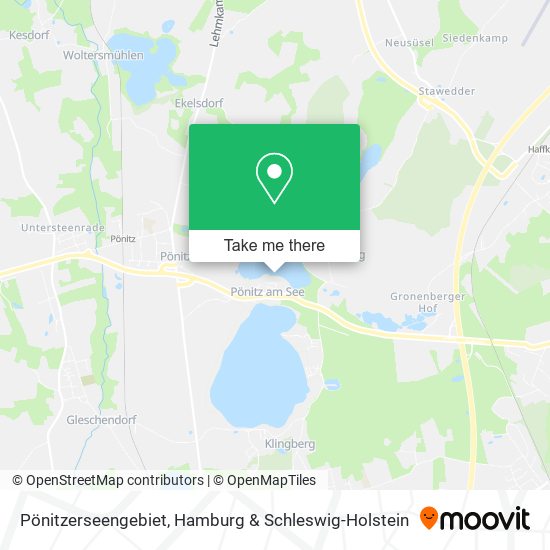 Pönitzerseengebiet map