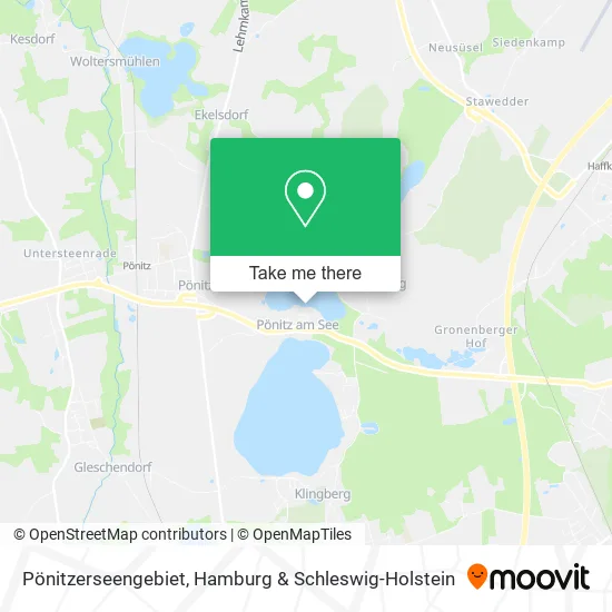 Карта Pönitzerseengebiet