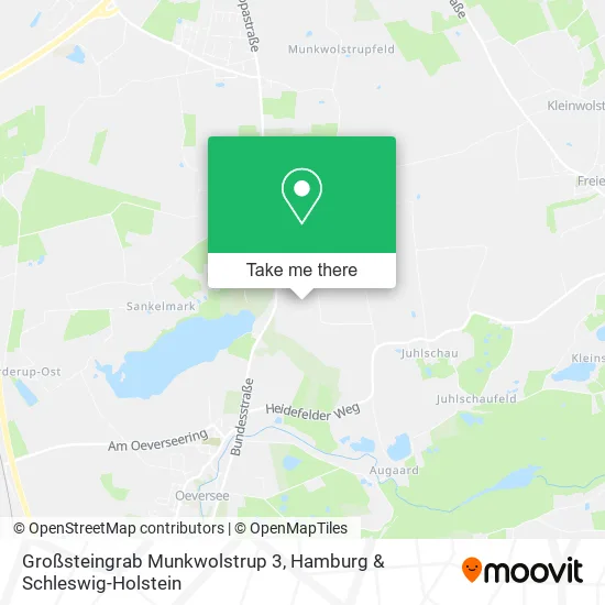 Карта Großsteingrab Munkwolstrup 3