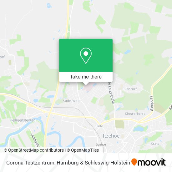 Corona Testzentrum map