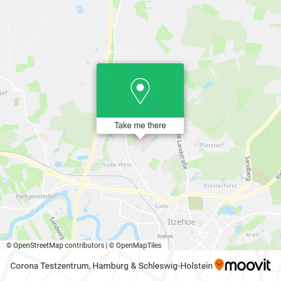 Карта Corona Testzentrum