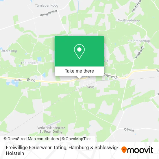 Карта Freiwillige Feuerwehr Tating