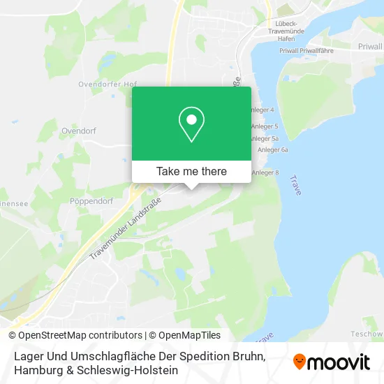 Карта Lager Und Umschlagfläche Der Spedition Bruhn