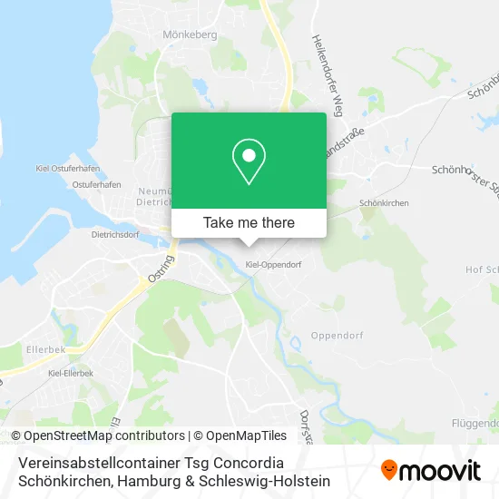 Карта Vereinsabstellcontainer Tsg Concordia Schönkirchen