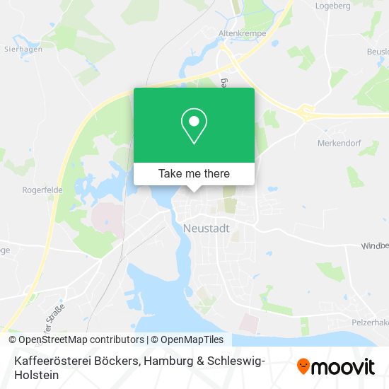 Kaffeerösterei Böckers map