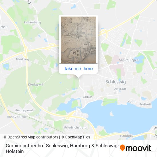 Garnisonsfriedhof Schleswig map