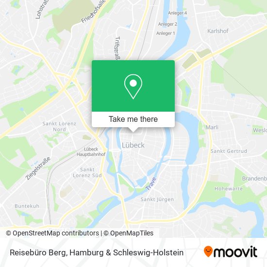 Reisebüro Berg map