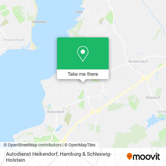 Autodienst Heikendorf map