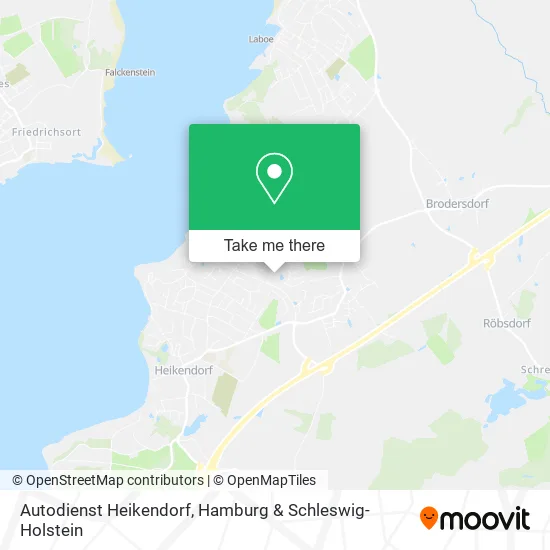 Карта Autodienst Heikendorf
