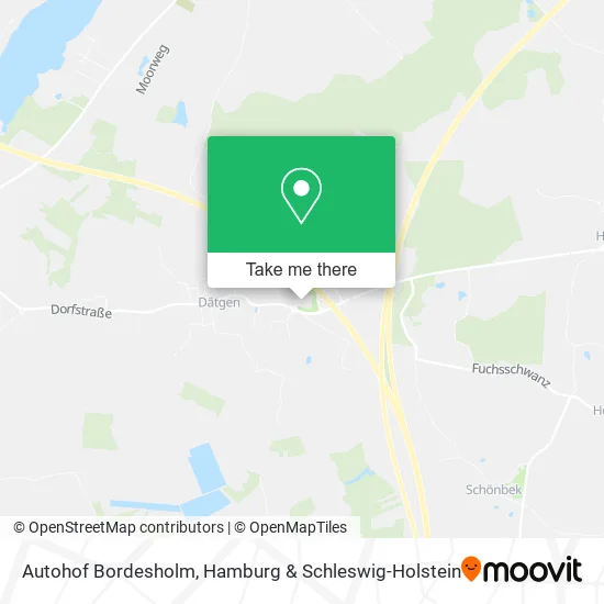 Карта Autohof Bordesholm