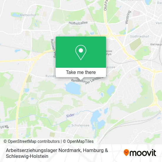 Карта Arbeitserziehungslager Nordmark