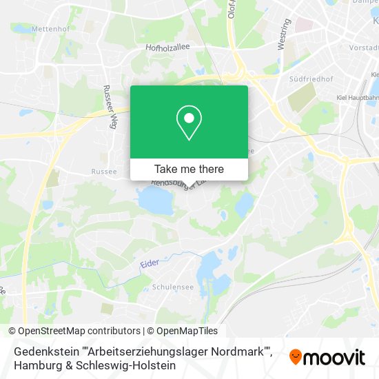 Gedenkstein ""Arbeitserziehungslager Nordmark"" map