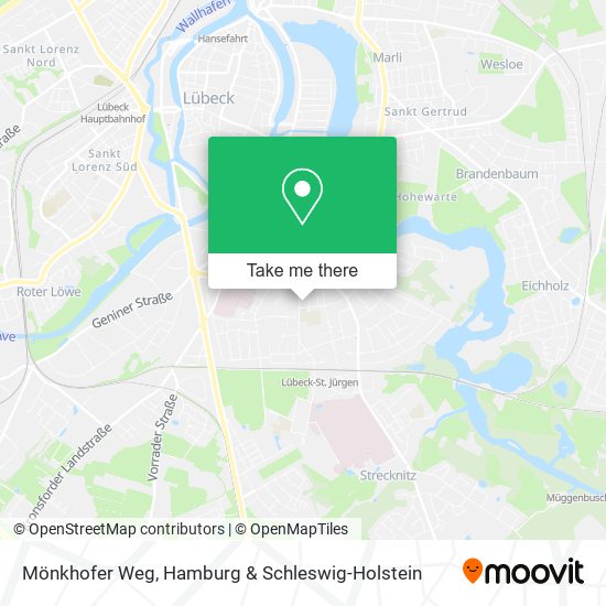 Mönkhofer Weg map