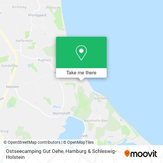 Ostseecamping Gut Oehe map