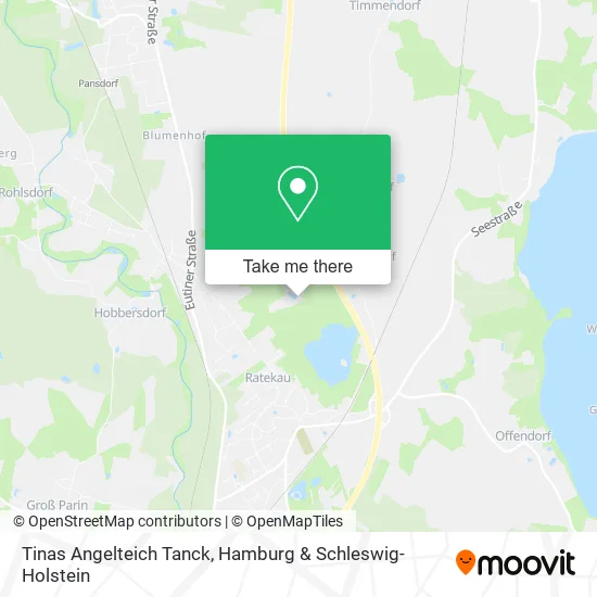 Карта Tinas Angelteich Tanck