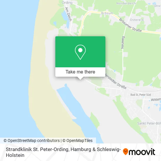 Карта Strandklinik St. Peter-Ording