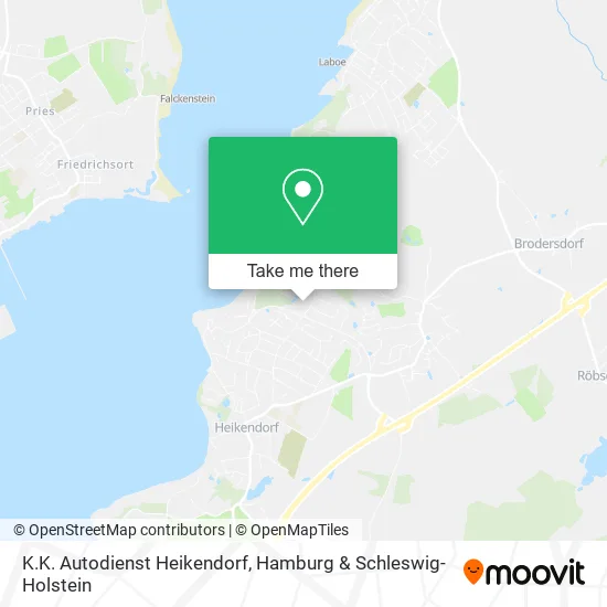 Карта K.K. Autodienst Heikendorf