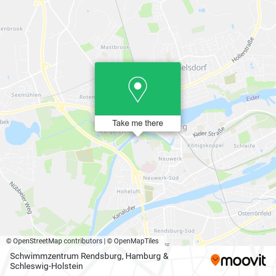 Schwimmzentrum Rendsburg map