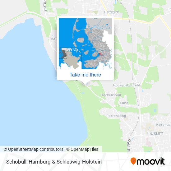 Schobüll map