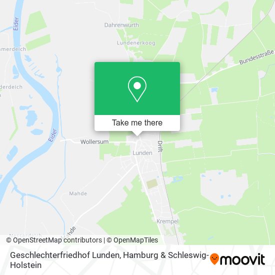 Geschlechterfriedhof Lunden map