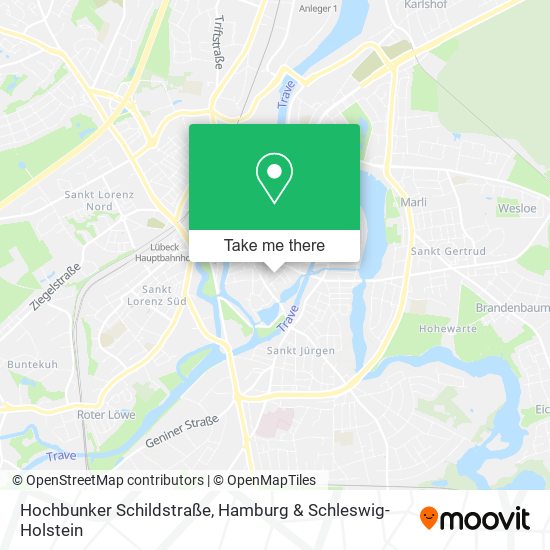 Hochbunker Schildstraße map