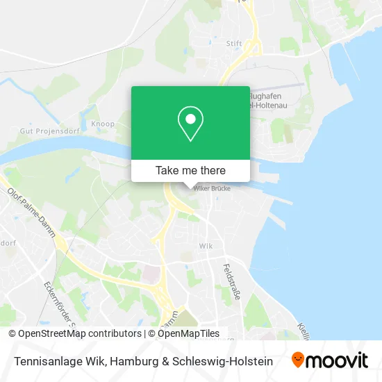 Карта Tennisanlage Wik