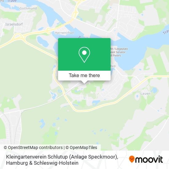 Kleingartenverein Schlutup (Anlage Speckmoor) map