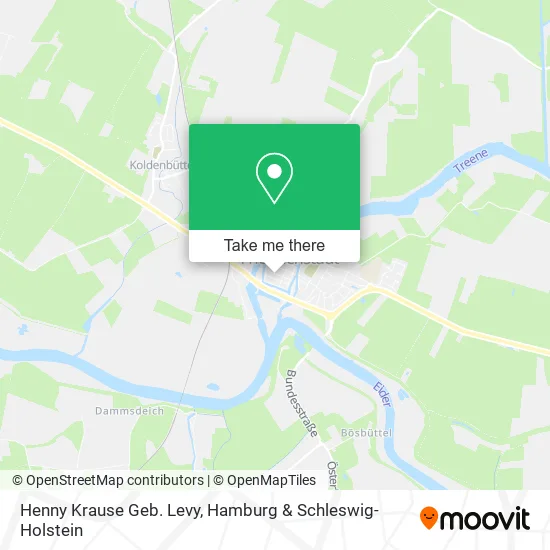 Henny Krause Geb. Levy map