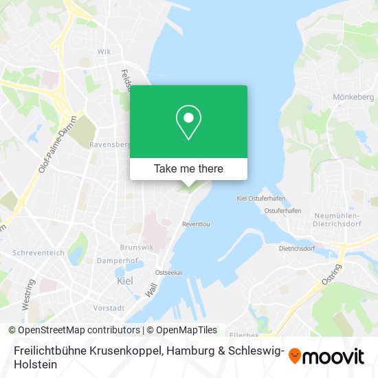 Freilichtbühne Krusenkoppel map