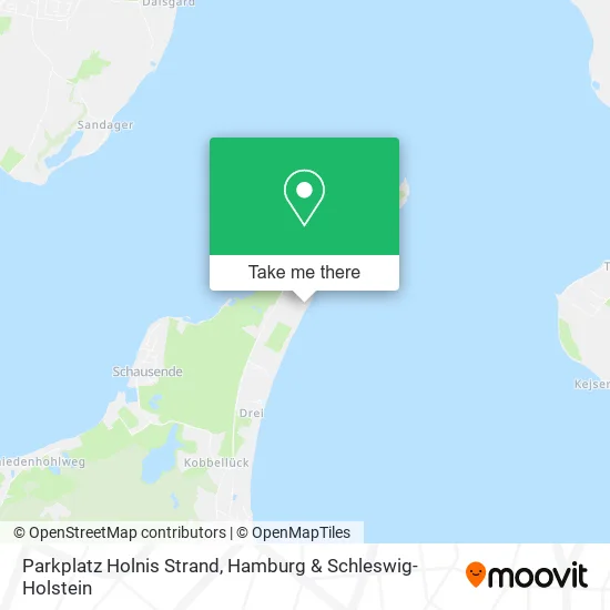 Карта Parkplatz Holnis Strand