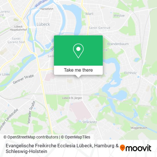 Evangelische Freikirche Ecclesia Lübeck map