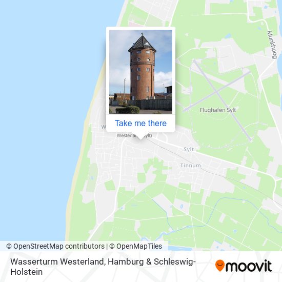 Wasserturm Westerland map