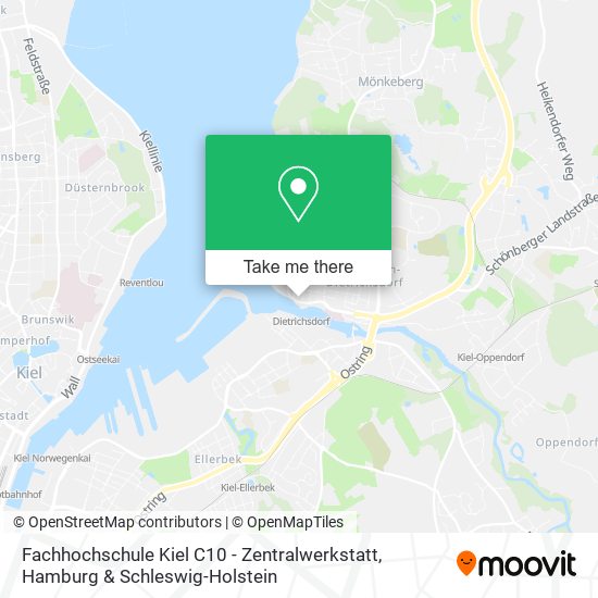 Fachhochschule Kiel C10 - Zentralwerkstatt map