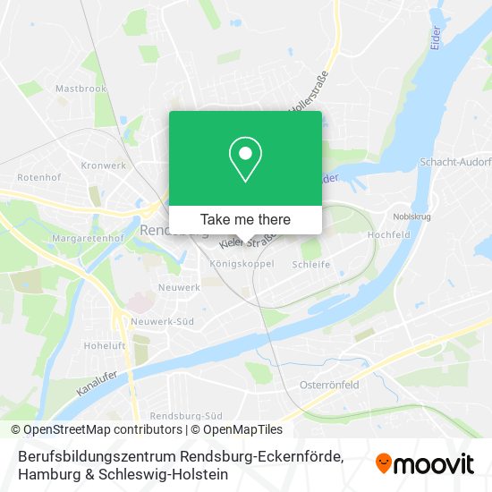 Карта Berufsbildungszentrum Rendsburg-Eckernförde