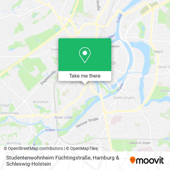 Карта Studentenwohnheim Füchtingstraße