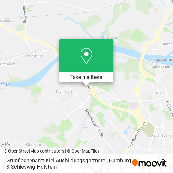 Grünflächenamt Kiel Ausbildungsgärtnerei map